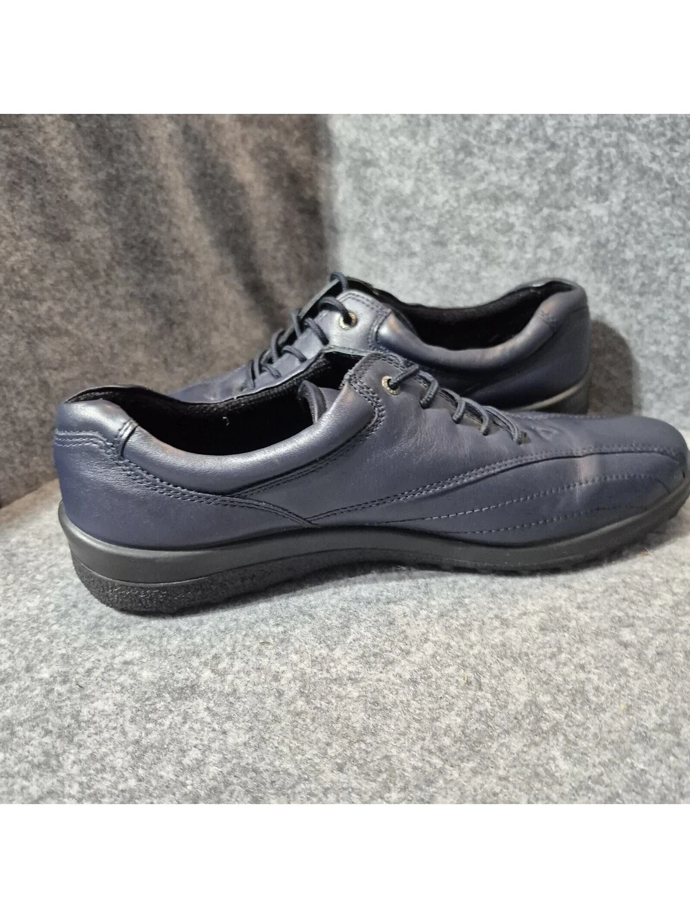 HOTTER Tone ENGLAND us 9.5 Navy Leather Comfort Concept Sneaker Shoe